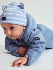 Polarn O. Pyret windfleece -haalari vauvalle kevät‑syksy käyttöön.